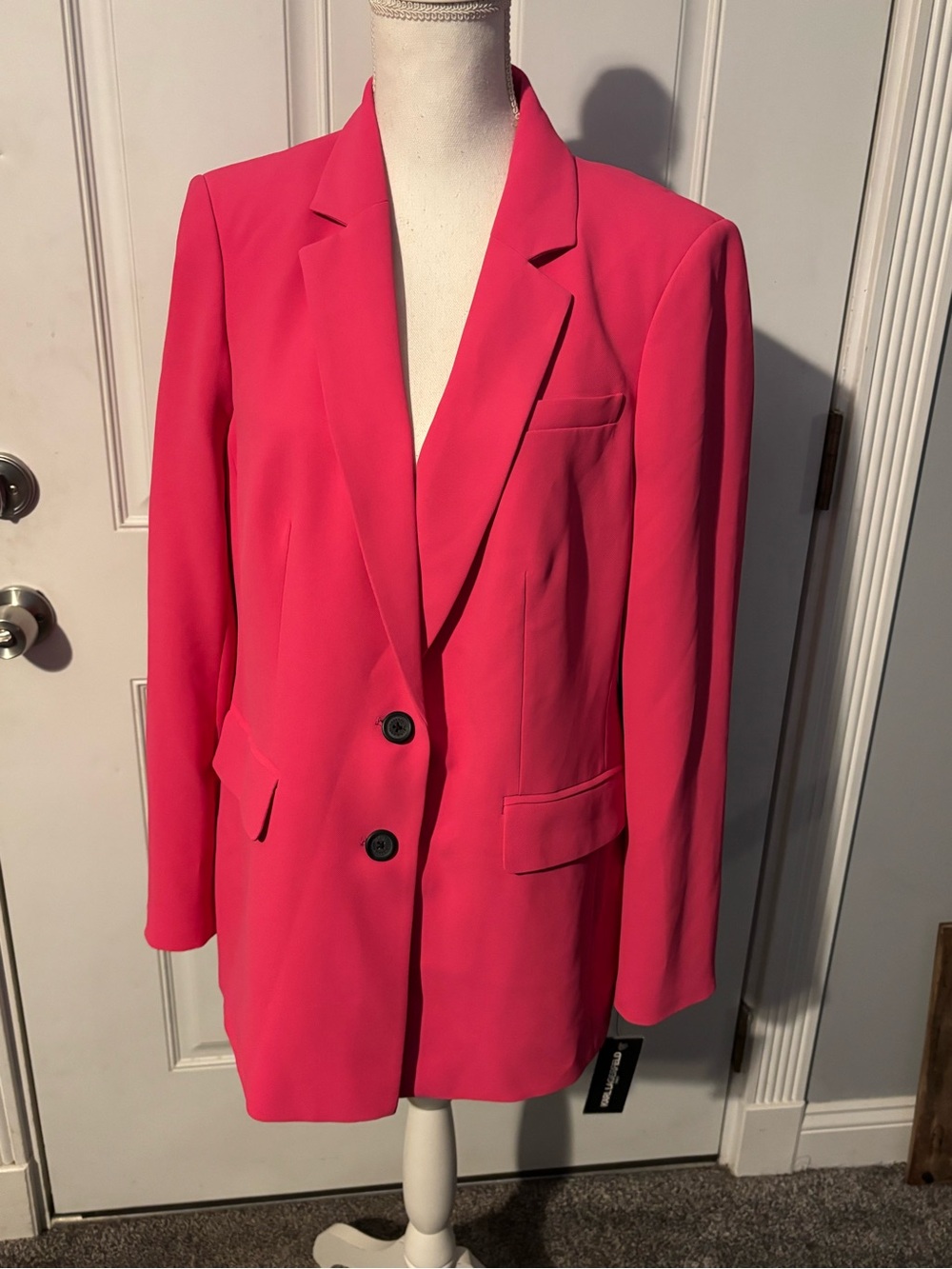 Karl Lagerfeld Vibrant Pink Tailored Blazer